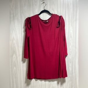 Emerald Cold Shoulder Blouse Size 3X